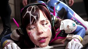 d.va - creampie gangbang / blowbang / bukkake and more