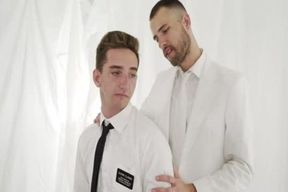 fine twink Rides Missionary rod