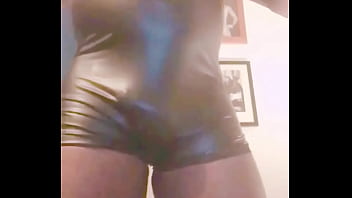 Latex Nasty P*ig Solo Cock Fondling, Smoking Titplay