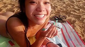 Vina Flashes You While You Explore Until You Hit The Nude Beach - Vina Skyy