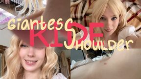 Giantess shoulder ride POV