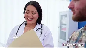 Dr. Amber's clenching Latina butt takes a huge dick in the hospital