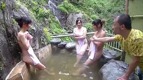 Hot Japanese Girls In Public Mixed Bath Group Sex