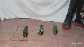 Wellington Boot Cucumber Crushing