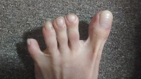 Worn Socks Off After Work – Close-Up Toes Reveal