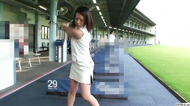 Japanese MILF golf date and love love at love hotel