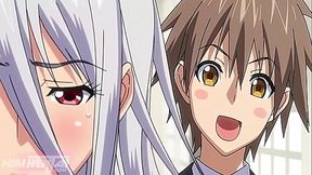 Step-sis eats distracted step-brother's cock in uncensored Hentai action