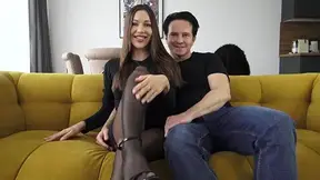 Dominant Brunette Orders Foot Worship From Loser