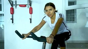 ”Mexican latin MILF likes to work out in the gym or the bedroom”
