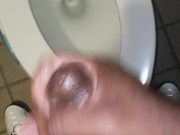 Bustin quick nut in public rest room