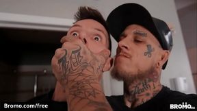 Eddie Rabbit Deepthroat Ride Bo Sinn'_s Big Cock Raw - BROMO