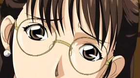 Anime lesbian group and masturbation session