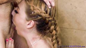 ”Big Breasted babe Megan Winters gets hot facial after sexy massage”