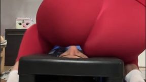 I pin his nose in my butt, getting it ready for my stinky farts *