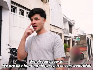 Influencer takes on street challenges to hook up with sexy cuties in Cali