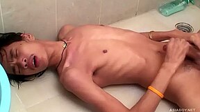 Asian Twink Fuck Buddies Enjoy Bareback Sex