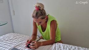 Wife Enjoys Her Own Video While Experiencing Intense Sybian Pleasure - Body Shaking Moments!