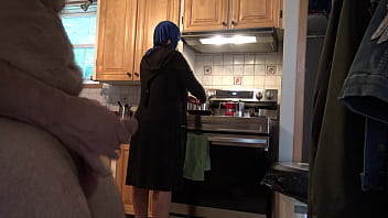 OH MY GOD!!! I almost got caught flashing my big dick in front of my Pakistani stepmother