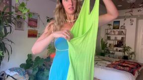 My Naughty Sundress Try On Haul Wearing Nothing Underneath