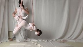 yumi8-The girl is hung up, tied up, and then then disciplined by spanking her