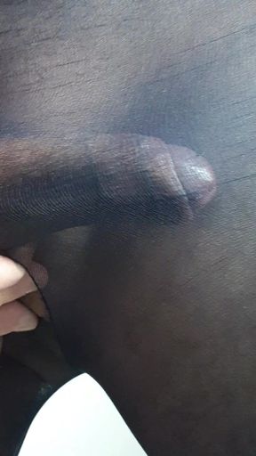 I try to seduce, what would you do. Lingerie uncut cock and cockring