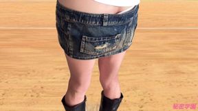 I'm Inserting an Anal Vibrator Into My Miniskirt Boots Secretgakuen