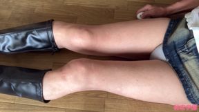 I'm Inserting an Anal Vibrator Into My Miniskirt Boots Secretgakuen