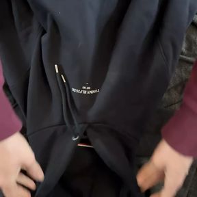 Cum on new Tommy Hilfiger Hoodie