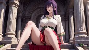Purple Hairs Roman Holiday! Secrets Under the Red &amp; White Robes