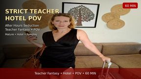 Strict Teacher Becomes Hotel Hotwife Slut for Her Student