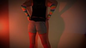 sexy femboy riding 11 inch dildo