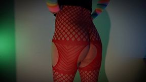 sexy femboy riding 11 inch dildo