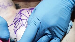 Getting Pussy Tattooed and Fucked