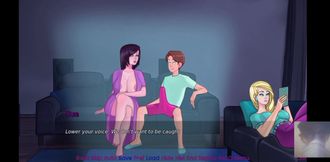 LESBIAN STEP-MOM WAS SURPRISED! I FUCKED HER IN FRONT OF HER LOVER!