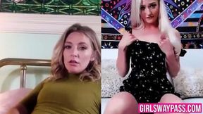 Blonde MILF Mona Wales Masturbates For Gorgeous Babe