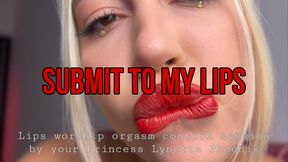 Submit to my lips/Lips worship orgasm control session by your Princess Lynette Phoenix