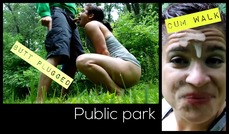 Public Butt Plug Cum Walk