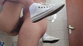 Latina Bombshell Gets Frisky During Steamy Gym Bathroom Hookup