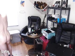 Undressed Trans boy hair stylist