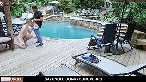 Anal adventure: aiden asher takes on guard jax thirio for skinny dipping at youngperps