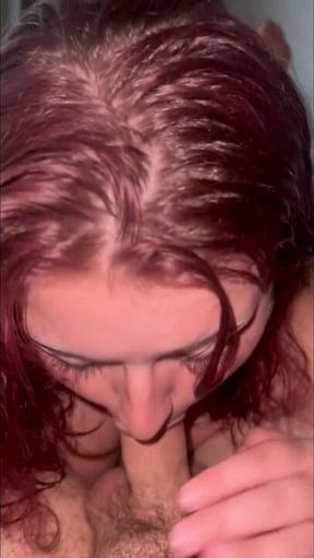 Big Red Haired Slut Gets Fucked In All Holes - Bbw