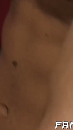 Buffed stepbros double team innocent little twink   Clip 1