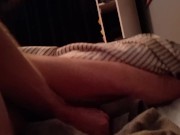 BIG cumshot after edging and wanking for ages twink cut cock