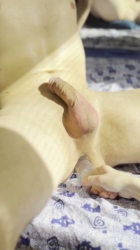 Pretty girl drilling his ass with 25cm and 40cm deep anal dildo, belly bulge, female orgasm, beautiful young couple&hellip;   Clip 1