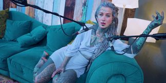 I talk about G - Grattitude- ASMR podcast SFW talking goth skinny girl dreadlocks tattoo model inked girl