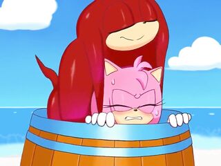 Knuckles bangs Amy and cucks Sonic!