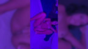 Skinny latina girl with small tits gets railed doggystyle and begs for a creampie