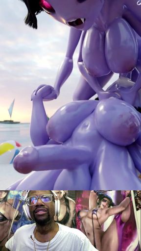 Thicc Milky Waifu Busts a Huge Nut