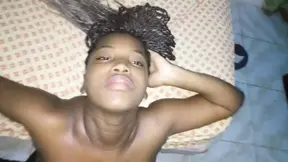 Deep-throated ebony babe got BBC semen-drenched facial & hardcore screwed by massive cock&#x1F32D;