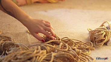 Agura Shibari for Liz - Nipple Play, pain, objectification and multiple orgasms
